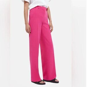 NWT Designer The Kooples Wide Leg Trouser // Pink // Size 40